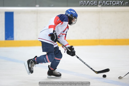 2014-10-11 Aosta-Hockey Milano Rossoblu U14 0558 Diego Calabresi